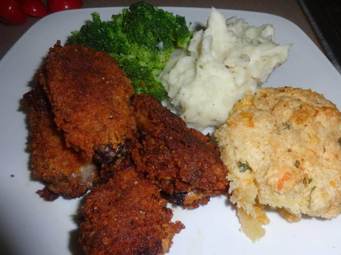 Lemon Pepper Chicken, Garlic Mash &amp; Mr Holley Biscuits