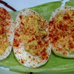 Hellish Deviled Eggs