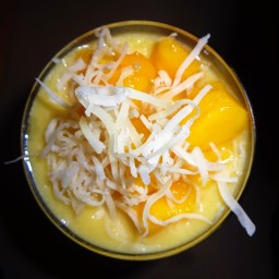 Mango coconut cocktail