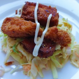 Fish with cabbage slaw (Paleo)