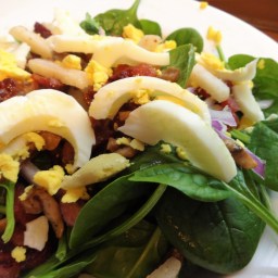 Bacon Spinach Salad                                   W/ Homemade Vinaigrette dressing